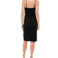 Vestido justo franzido infantil Emerald Sundae, preto, tamanho extragrande