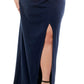 Vestido longo de noite feminino Emerald Sundae azul tamanho 20W
