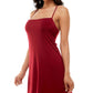 Vestido evasê com amarração e decote redondo, tamanho grande, vermelho, da Emerald Sundae Junior