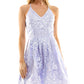 Vestido bordado BCX Junior's Fit &amp; Flare Roxo Tamanho 13
