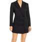 Vestido blazer feminino Lucy Paris com dois botões, preto, tamanho pequeno