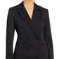Vestido blazer feminino Lucy Paris com dois botões, preto, tamanho pequeno