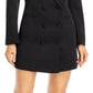 Vestido blazer feminino Lucy Paris com dois botões, preto, tamanho pequeno