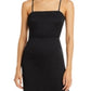 Vestido midi coluna de penas Mareena feminino Lucy Paris, preto, tamanho médio