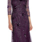 Vestido Feminino Adrianna Papell Roxo Tamanho 12