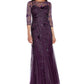 Vestido Feminino Adrianna Papell Roxo Tamanho 12