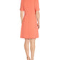 Vestido feminino de crepe com amarração na cintura, estilo A, tamanho 14, da Adrianna Papell