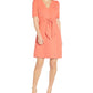 Vestido feminino de crepe com amarração na cintura, estilo A, tamanho 14, da Adrianna Papell