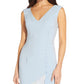Vestido longo feminino Adrianna Papell com botões, azul, tamanho 2