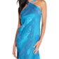 Vestido Halter Aidan By Aidan Mattox Feminino Azul Tamanho 12