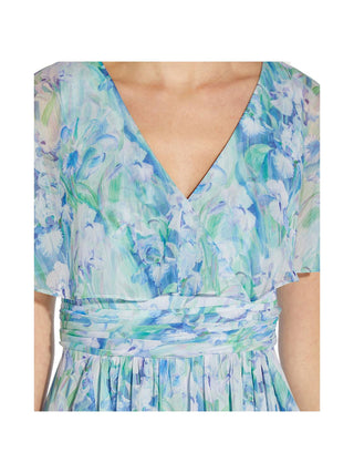 Vestido longo azul feminino ADRIANNA PAPELL tamanho 6