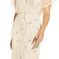 Vestido Blusão Ilusão com Contas Adrianna Papell Feminino Marrom Tamanho 8