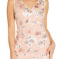 Vestido tubinho sem mangas com bordado floral feminino Adrianna Papell, marrom, tamanho 4