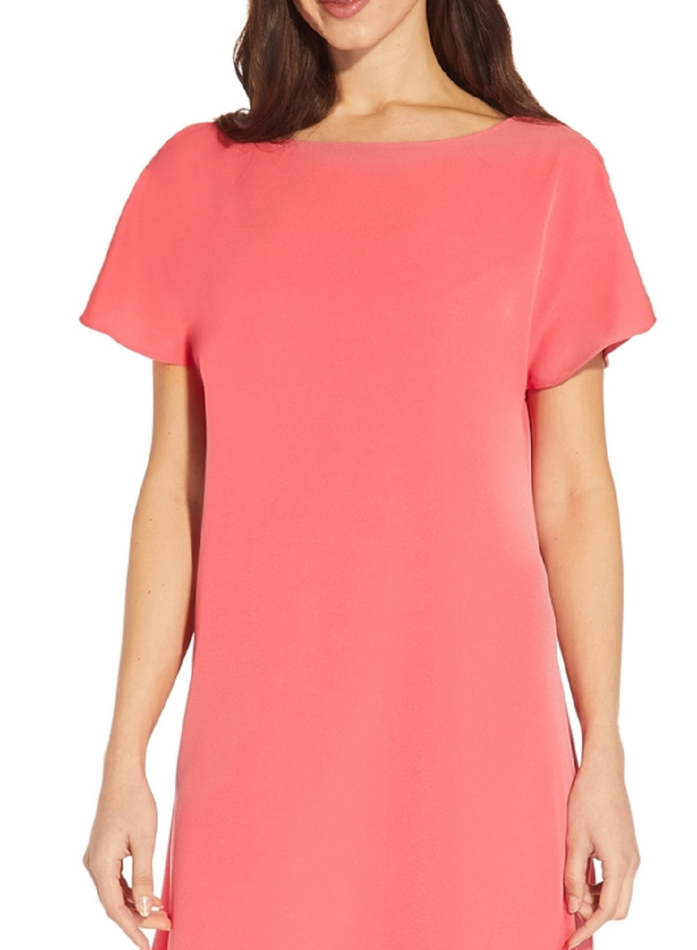 Vestido longo feminino Adrianna Papell, rosa, tamanho 0