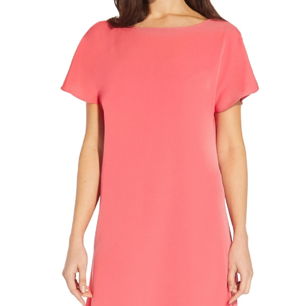 Vestido longo feminino Adrianna Papell, rosa, tamanho 8