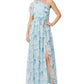 Vestido feminino Adrianna Papell com estampa floral e um ombro só, verde, tamanho 4