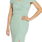 Vestido de crepe tomara que caia feminino Adrianna Papell, verde, tamanho 10