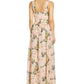 Vestido de organza com decote halter floral feminino Adrianna Papell, rosa, tamanho 8