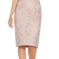 Vestido midi sem mangas com renda bordada Adrianna Papell feminino, marrom, tamanho 16