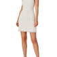 Vestido Halter com Franjas Aidan By Aidan Mattox Feminino Branco Tamanho 2
