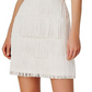 Vestido curto Scuba Halter feminino Aidan Mattox, branco, tamanho 8
