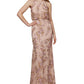 Vestido feminino bordado floral Adrianna Papell, rosa, tamanho 8