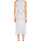 Vestido midi com babados feminino Adrianna Papell, azul, tamanho 4