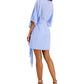 Vestido de coquetel drapeado feminino Aidan By Aidan Mattox, roxo, tamanho 12