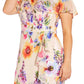 Vestido midi com babados florais e estampa de flores Adrianna Papell, marrom, tamanho 16W