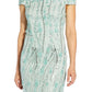 Vestido tubinho floral 3D tomara que caia feminino Adrianna Papell, azul, tamanho 6