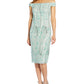 Vestido tubinho floral 3D tomara que caia feminino Adrianna Papell, azul, tamanho 6