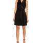 Vestido de festa estilo smoking feminino Adrianna Papell, preto, tamanho 14