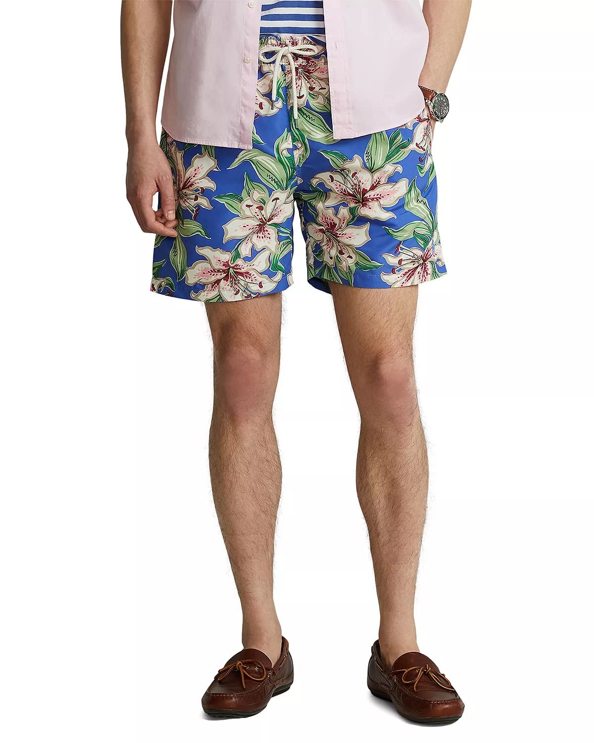 Polo Ralph Lauren Masculino Traveler Floral Classic Swim Trunk Tamanho Sortido Pequeno