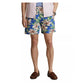 Calção de banho clássico floral viajante masculino Polo Ralph Lauren azul tamanho XX-G