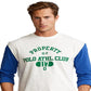 Camiseta de beisebol masculina Polo Ralph Lauren Classic Fit Graphic, branca, tamanho X-G