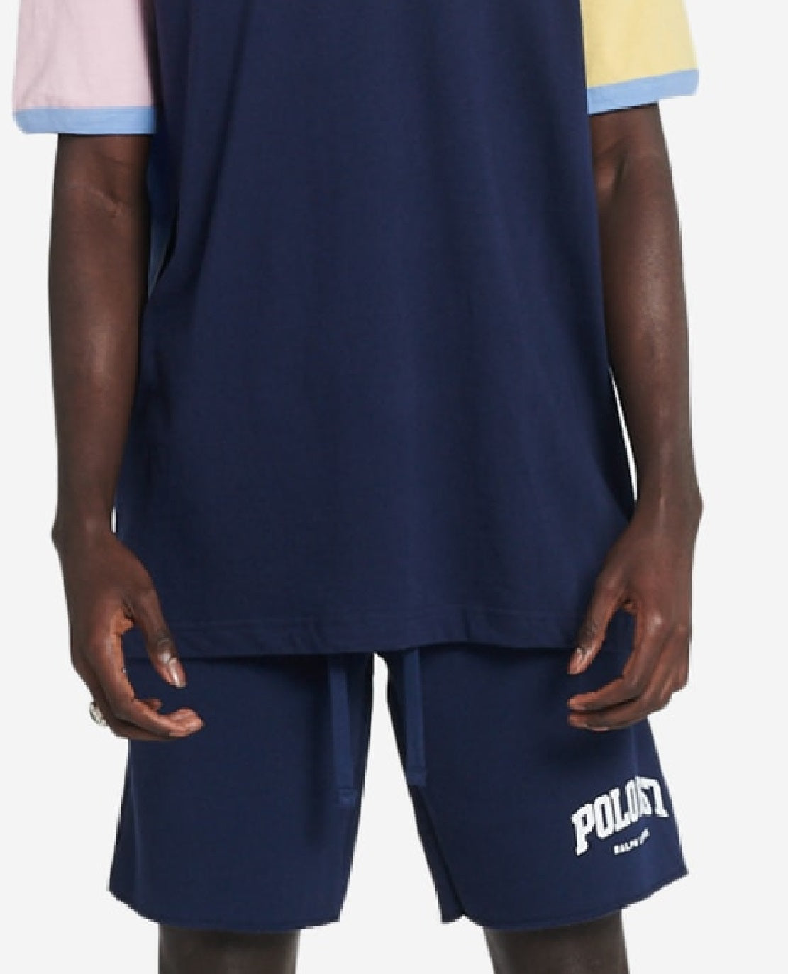 Camiseta Polo Ralph Lauren Masculina com Bainha e Logotipo Azul Tamanho XX-G