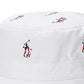 Chapéu Bucket Polo Ralph Lauren Signature Pony Masculino Branco Tamanho Grande