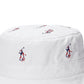 Chapéu Bucket Polo Ralph Lauren Signature Pony Masculino Branco Tamanho Pequeno