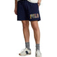Shorts Polo Ralph Lauren Masculino com 6 Logos Azul Tamanho Grande