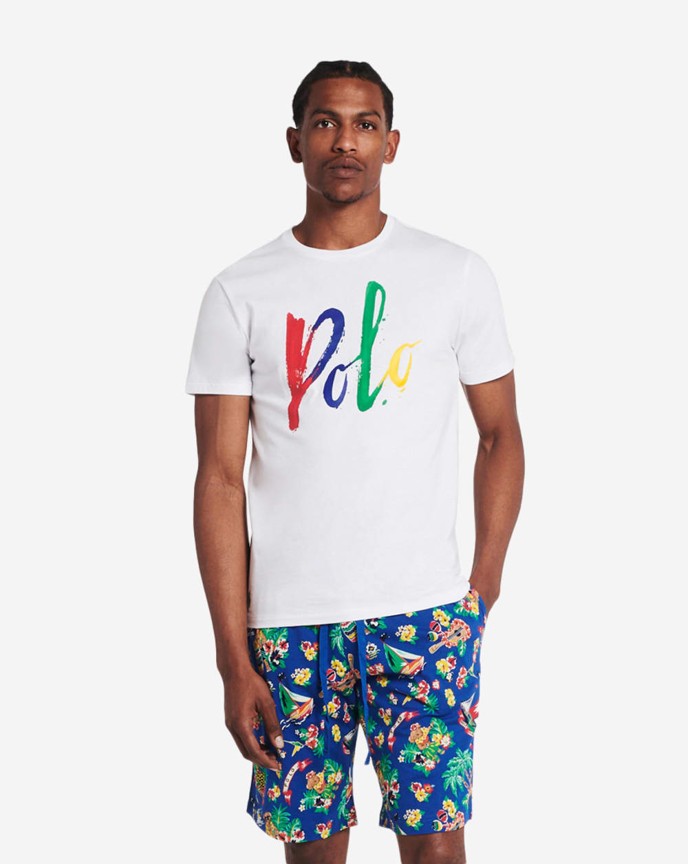 Camiseta Polo Ralph Lauren Masculina Grande com Logo e Estampa Polo, Branca, Tamanho Pequeno