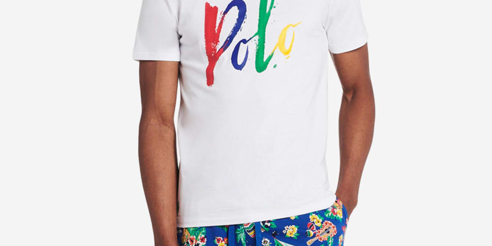 Camiseta Polo Ralph Lauren Masculina Grande com Logo e Estampa Polo, Branca, Tamanho Pequeno