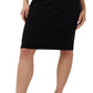 Vestido justo com decote profundo 'Viven' de malha French Connection feminino, preto, tamanho 4