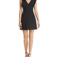 Minivestido feminino French Connection com babados, preto, tamanho 6