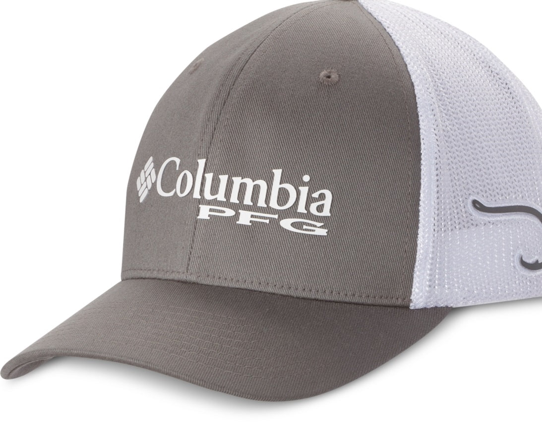 Boné Columbia PFG Mesh Masculino Cinza Tamanho Pequeno