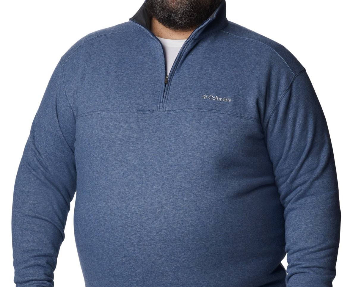 Moletom Columbia Mountain II Half Zip Masculino Azul Tamanho Médio