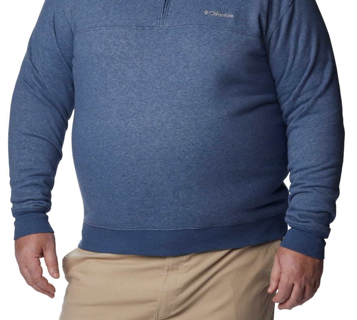 Moletom Columbia Mountain II Half Zip Masculino Azul Tamanho Médio