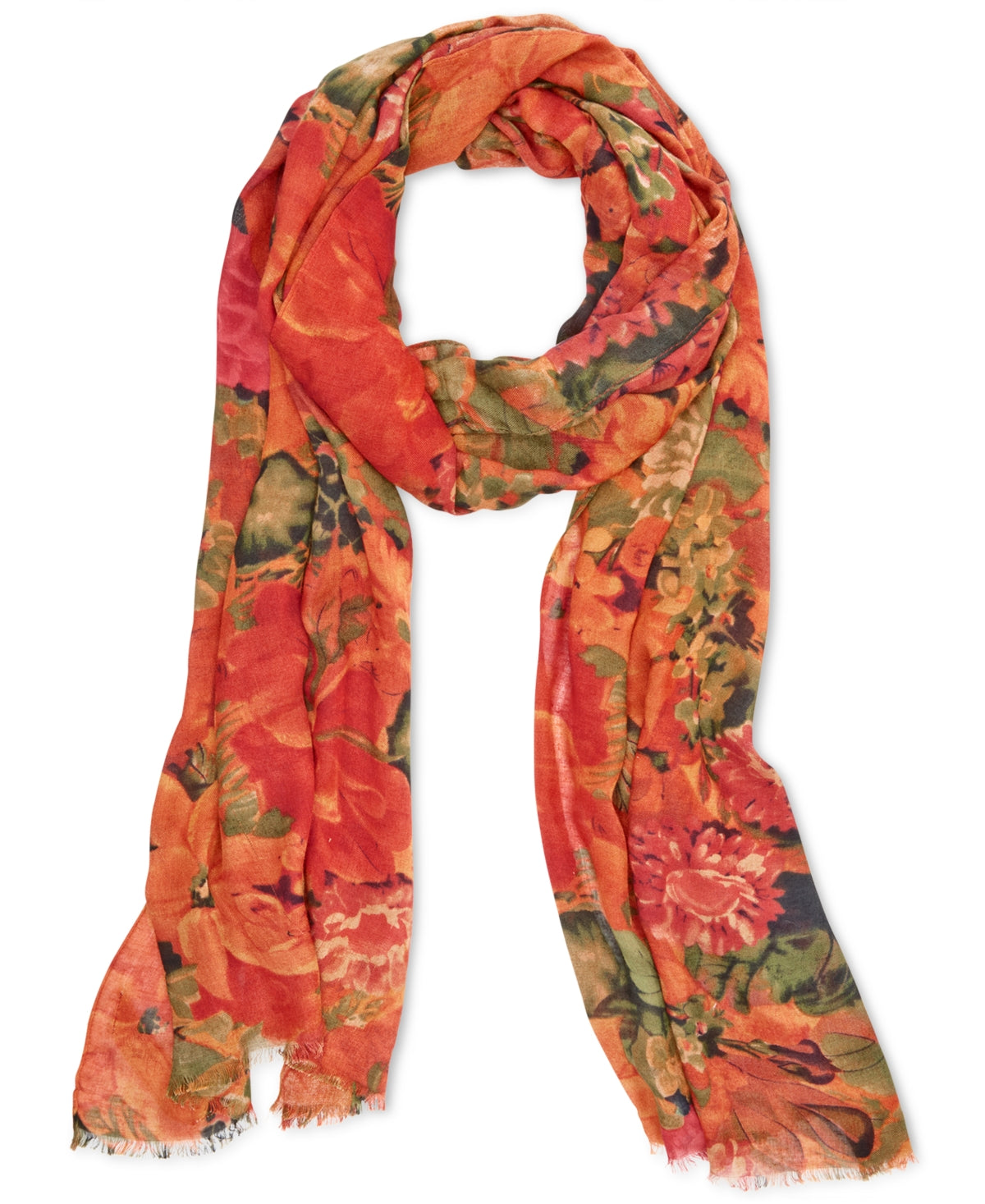 Cachecol feminino Patricia Nash com estampa vintage, vermelho, tamanho único
