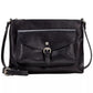 Bolsa transversal feminina Patricia Nash Kirby East West em couro, preta, tamanho único