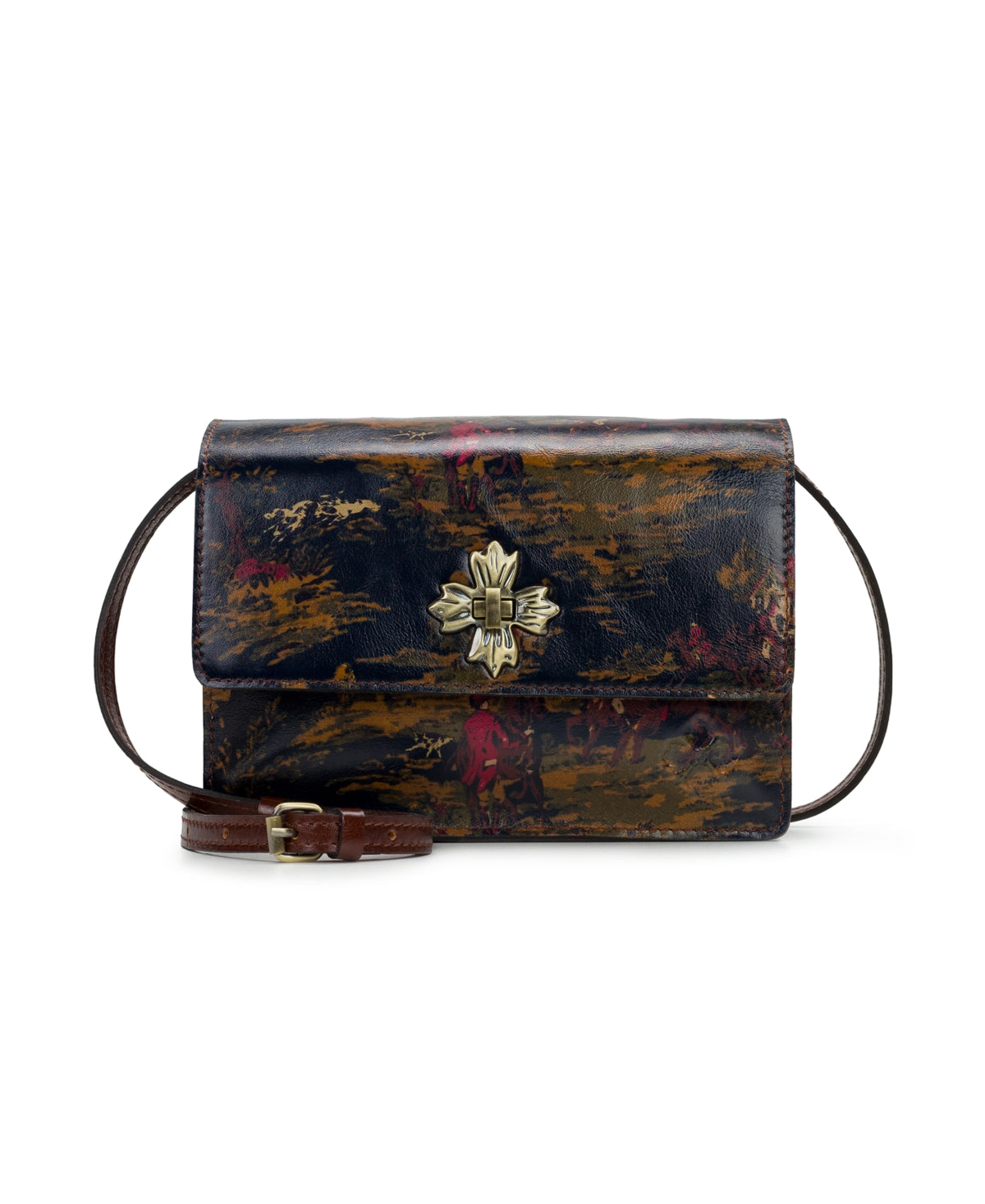 Bolsa transversal feminina Patricia Nash Consilina rosa tamanho regular