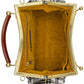 Bolsa pequena de couro feminina Patricia Nash Kelmscott Frame, branca, tamanho regular